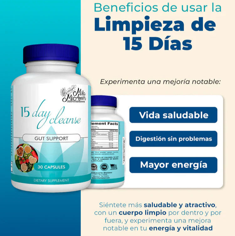 15 DAY CLEANSE - Formula avanzada 💊